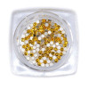 Potje met gele steentjes, swarovski citrine