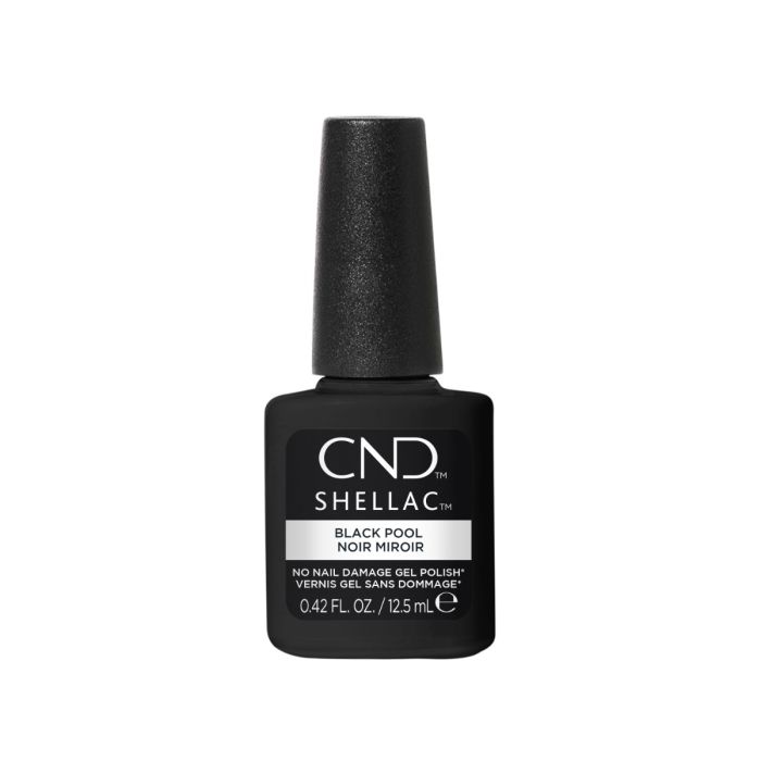 CND SHELLAC Black Pool 12,5 ml zwarte gellak