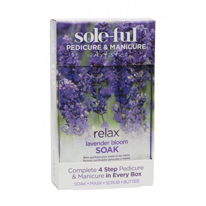 Artistic Sole-Ful Relax pedicure manicure 4 step soak mask scrub butter