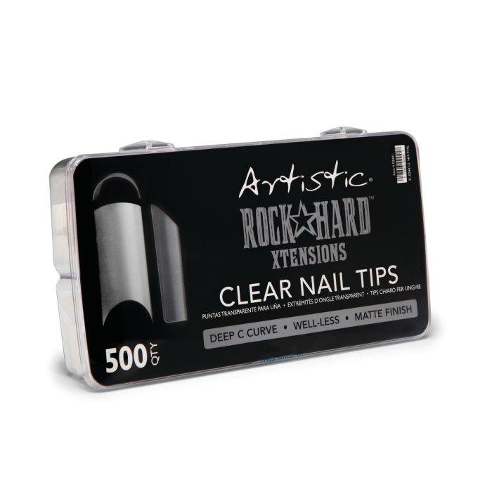 Artistic Rock Hard Nail Xtensions Clear tips pack 500 professionele transparante nageltips voor verlengingen