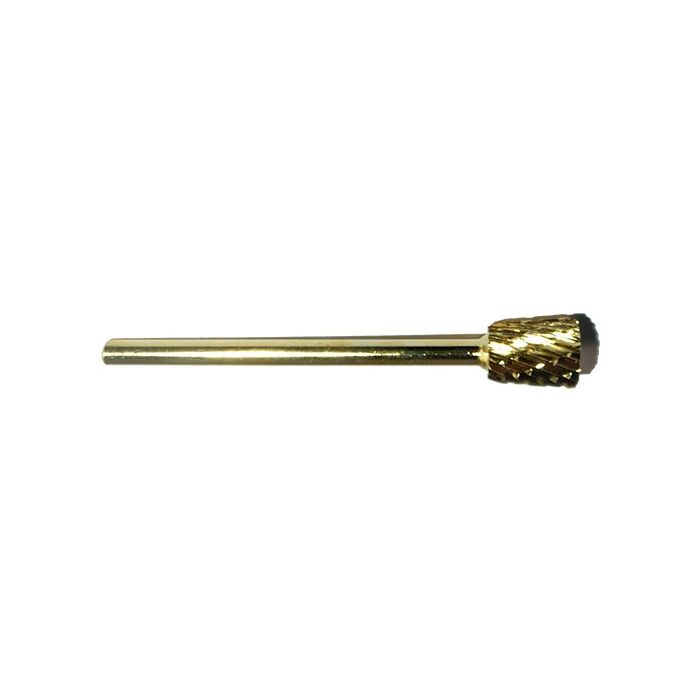 bellure carbide cross cut barrel bit gold voor gel biab acryl manicure pedicure