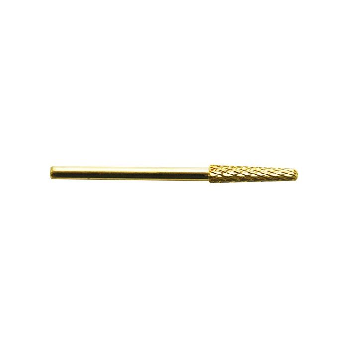 bellure carbide small barrel bit gold voor gel biab acryl manicure pedicure