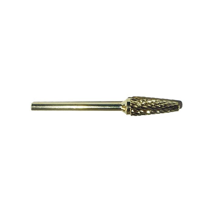 bellure carbide slim cone bit gold hardmetalen freesbit voor gel biab acryl manicure pedicure