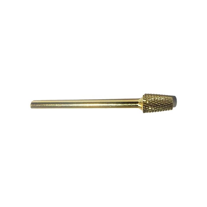 bellure carbide tapered barrel bit gold voor gel biab acryl manicure pedicure