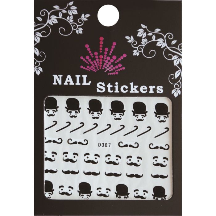 Bell'Ure Nail Stickers Moustache