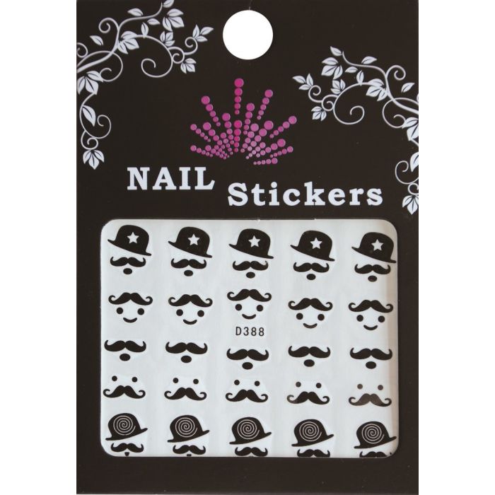 Bell'Ure Nail Stickers Moustache