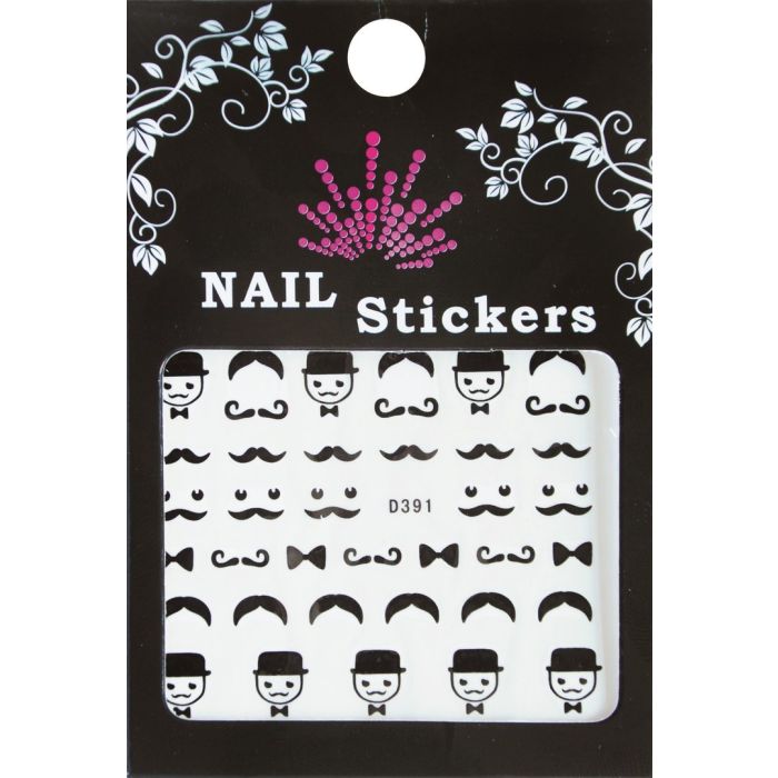 Bell'Ure Nail Stickers Moustache