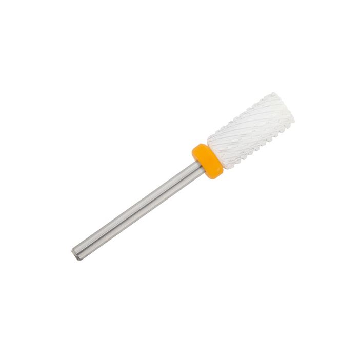 bellure ceramic freesbit cylinder extra rough 060 voor gel biab acryl manicure pedicure, extra grof
