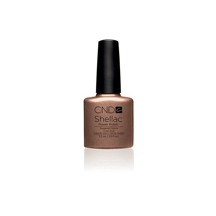 CND Shellac Sugared Spice 7,3 ml warme nude gellak met karamel- en kaneelondertonen, professioneel Shellac product met 70 procent korting.