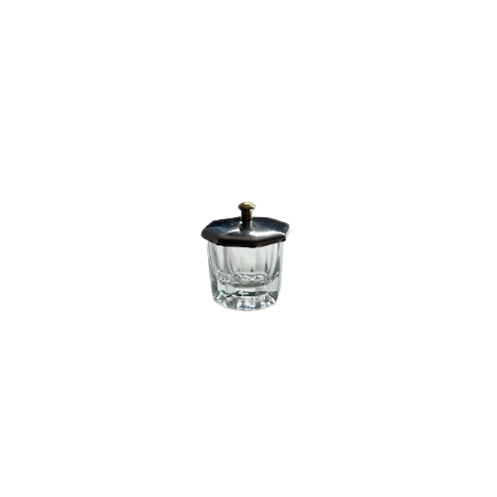 Dappen Dish Glas met Deksel Vierkant