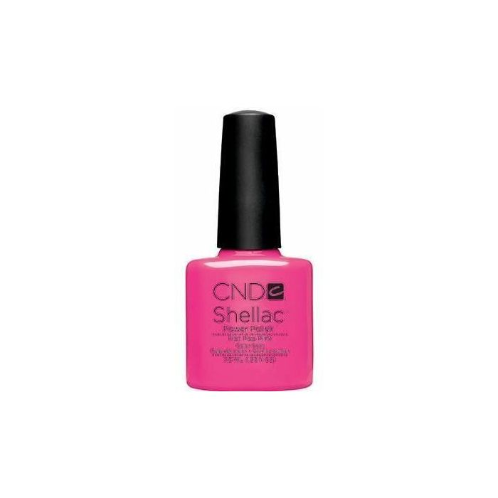 CND Shellac Hot Pop Pink 7,3 ml neonroze gellak met opvallende zomerse uitstraling, tijdelijk verkrijgbaar met 70 procent korting.