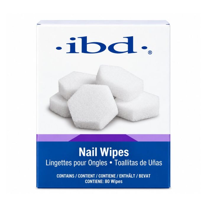 IBD Nail Wipes 80 stuks – professionele pluisvrije nageldoekjes voor gelnagels, manicure en het reinigen van nagels.
