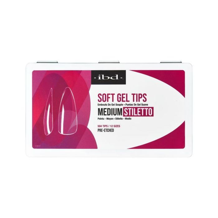 IBD Soft Gel Tips Medium Stiletto 