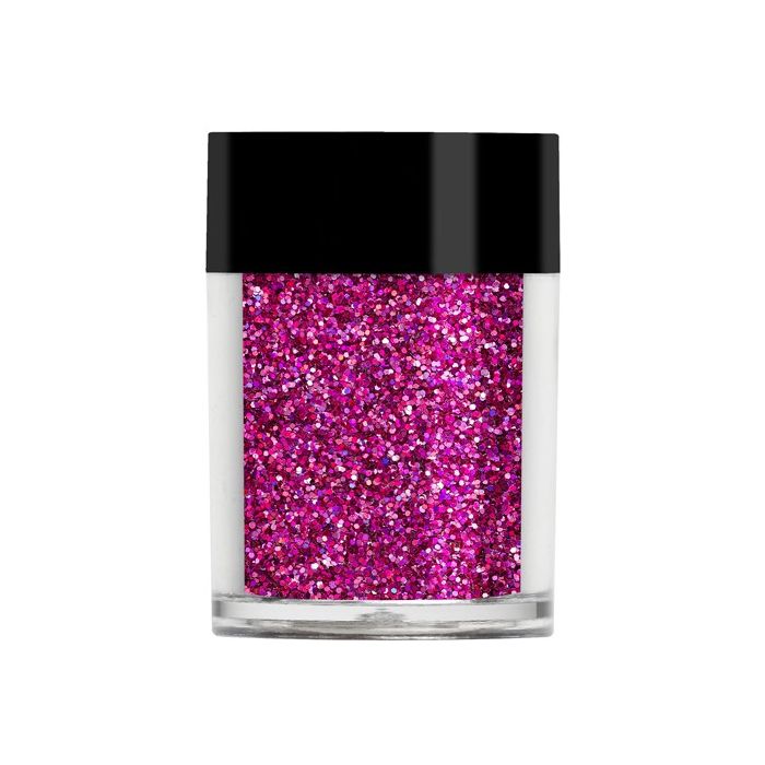 Lecenté Darkest Pink holographic glitter