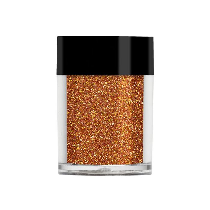 Lecente Orange holographic glitter