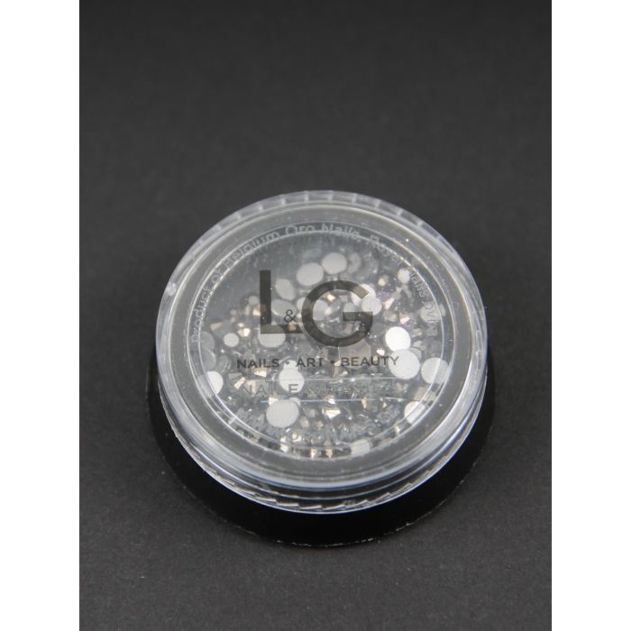 L&G Strass Metalic Antraciet 300pcs size 4