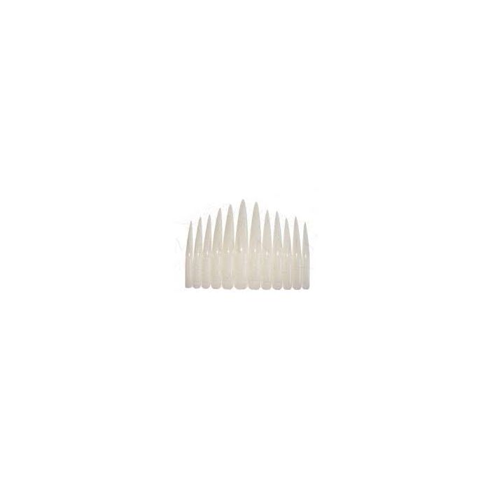 Bell'ure Long Stiletto Tips Clear voor Nail Art