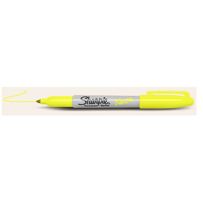 Sharpie Pen Neon Yellow