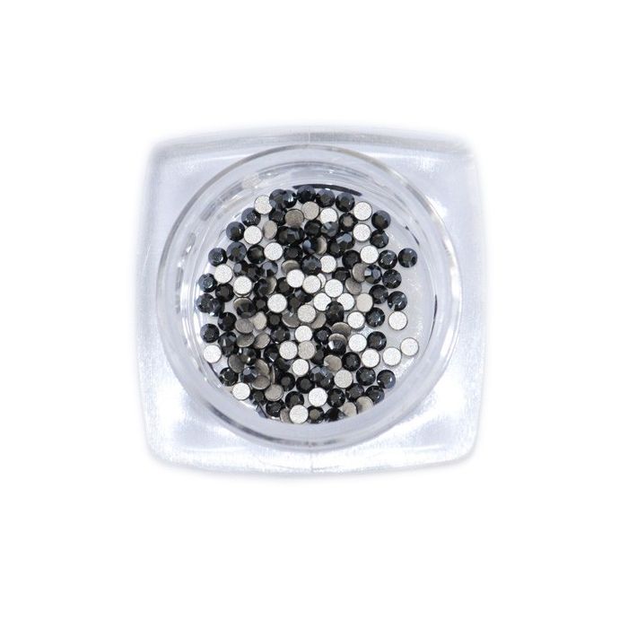 Swarovski Jet Hematite SS05 - Flatback Rhinestone Nail Art - 1,8mm - 144 stuks