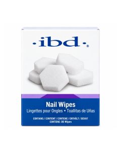IBD Nail Wipes 80 stuks &ndash; professionele pluisvrije nageldoekjes voor gelnagels, manicure en het reinigen van nagels.