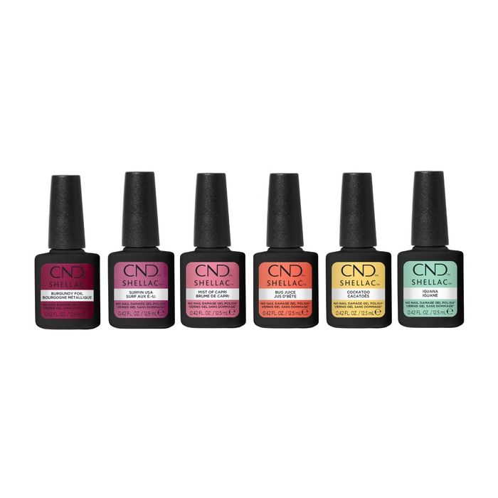 CND SHELLAC Retro Refresh Zomercollectie 2026 met zes kleuren van 12,5 ml en 10 procent korting