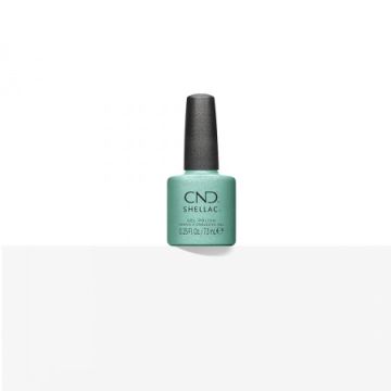 CND Shellac Clash Out, zomers groene shimmer gellak