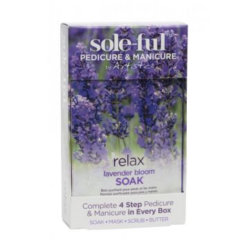 Artistic Sole-Ful Relax pedicure manicure 4 step soak mask scrub butter