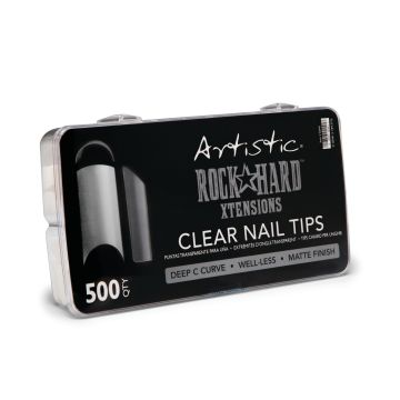 Artistic Rock Hard Nail Xtensions Clear tips pack 500 professionele transparante nageltips voor verlengingen