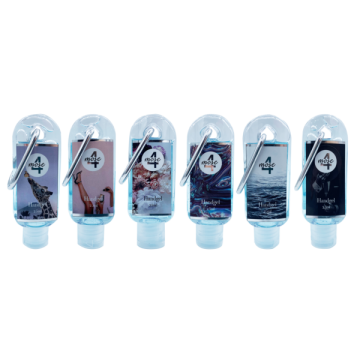 De 4 Mose Handgel 25ml Mix (6 stuks) is een handige set mini handgels