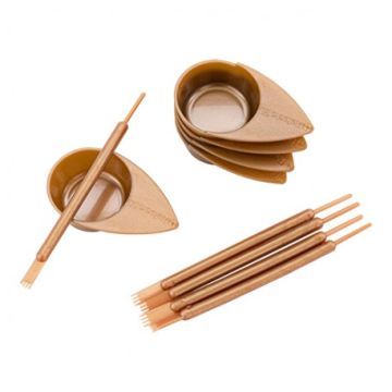 RefectoCil Application Set Mini GOLD luxe gouden applicatieset voor het professioneel mengen en aanbrengen van wenkbrauw- en wimperverf, tijdelijk verkrijgbaar met 20 procent korting.