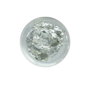 Silver leaf nail art flakes zilverfolie nagel decoratie potje voor gelnagels gellak en acryl nagels