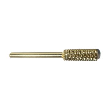 bellure carbide cross cut barrel bit gold voor gel biab acryl manicure pedicure