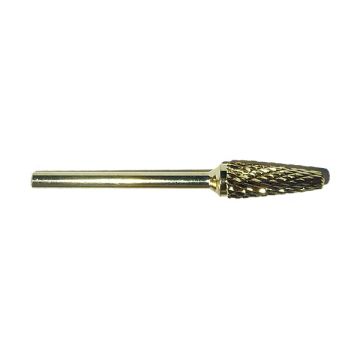bellure carbide slim cone bit gold hardmetalen freesbit voor gel biab acryl manicure pedicure
