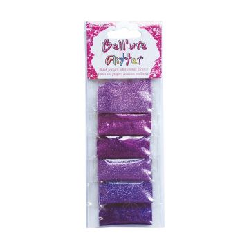 Bell’Ure Glitter Palette – Purple Gradient (6 st)