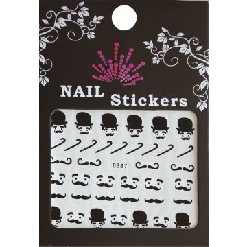 Bell'Ure Nail Stickers Moustache