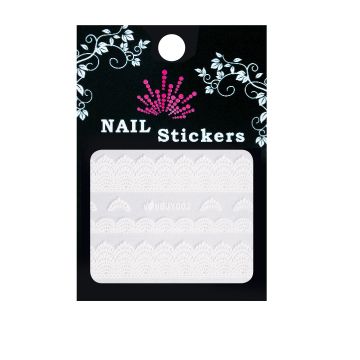 Bell'ure Nail Sticker Witte kant
