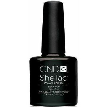 CND Shellac Black Pool 7,3 ml intens zwarte gellak bij Belgium Oro Nails nagelgroothandel in Wommelgem, Antwerpen, België
