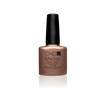 CND Shellac Sugared Spice 7,3 ml warme nude gellak met karamel- en kaneelondertonen, professioneel Shellac product met 70 procent korting.