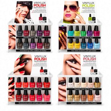 CND VINYLUX nagellak display met verschillende kleuren professionele nagellak IN KORTING