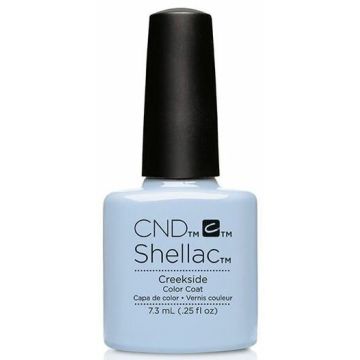 CND Shellac Creekside 7.3ml , een licht blauwe gellak 