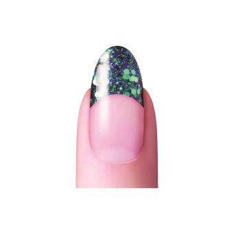 Dashing Diva No Blend Blue Glitter Tip