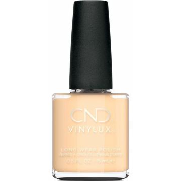 CND VINYLUX Exquisite 15 ml pastelgele professionele nagellak met koele ondertoon.