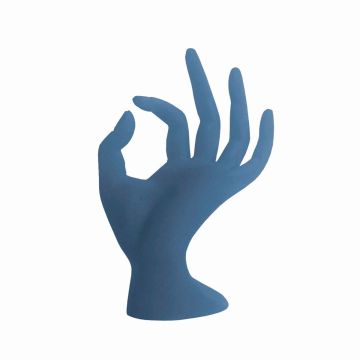 Bell'ure Glazen Hand Blauw