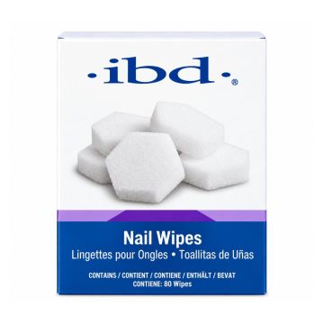 IBD Nail Wipes 80 stuks – professionele pluisvrije nageldoekjes voor gelnagels, manicure en het reinigen van nagels.