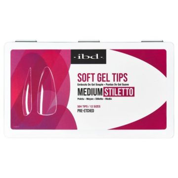 IBD Soft Gel Tips Medium Stiletto 