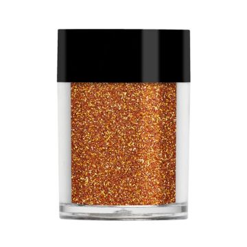 Lecente Orange holographic glitter