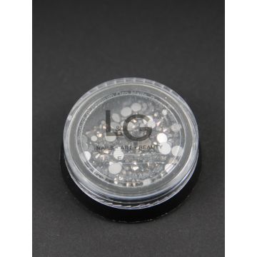 L&G Strass Metalic Antraciet 300pcs size 4