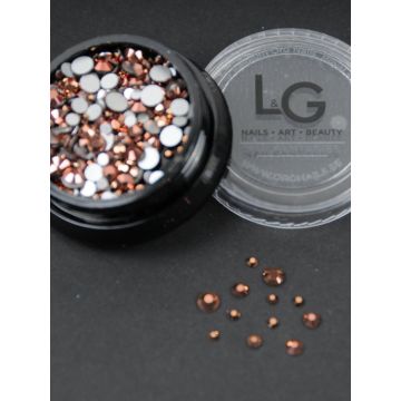 L&G Strass Rose Gold 300pcs size 4