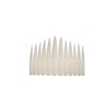Bell'ure Long Stiletto Tips Clear voor Nail Art