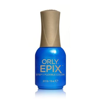 ORLY EPIX Cliffhanger 18ml is een langhoudende nagellak zonder lamp met een diepe blauwe kleur en subtiele shimmer